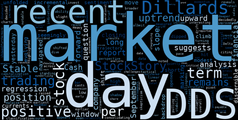 WordCloud for Dillards