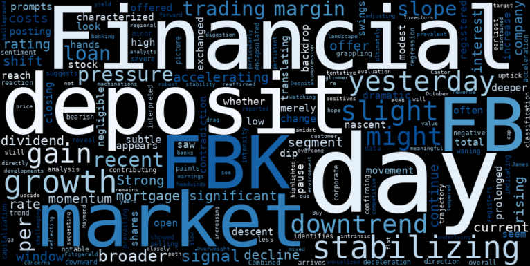 WordCloud for FB Financial