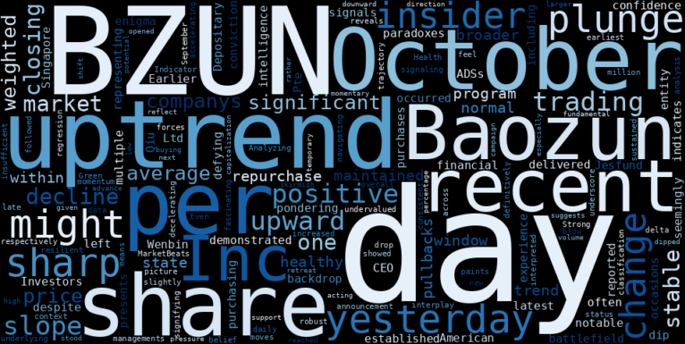 WordCloud for Baozun
