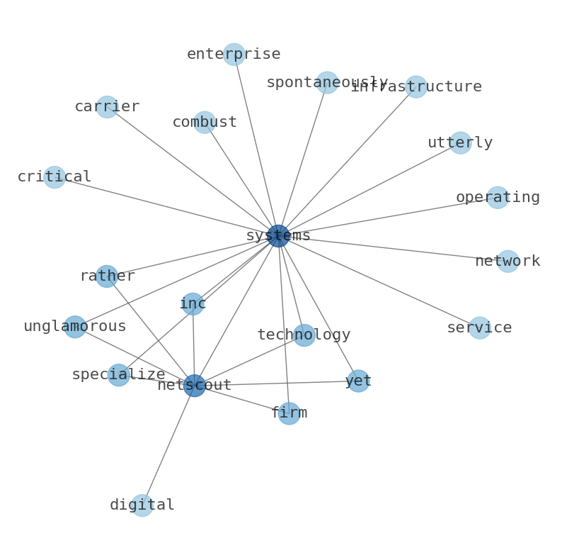 Concept map for NetScout Systems (NTCT)