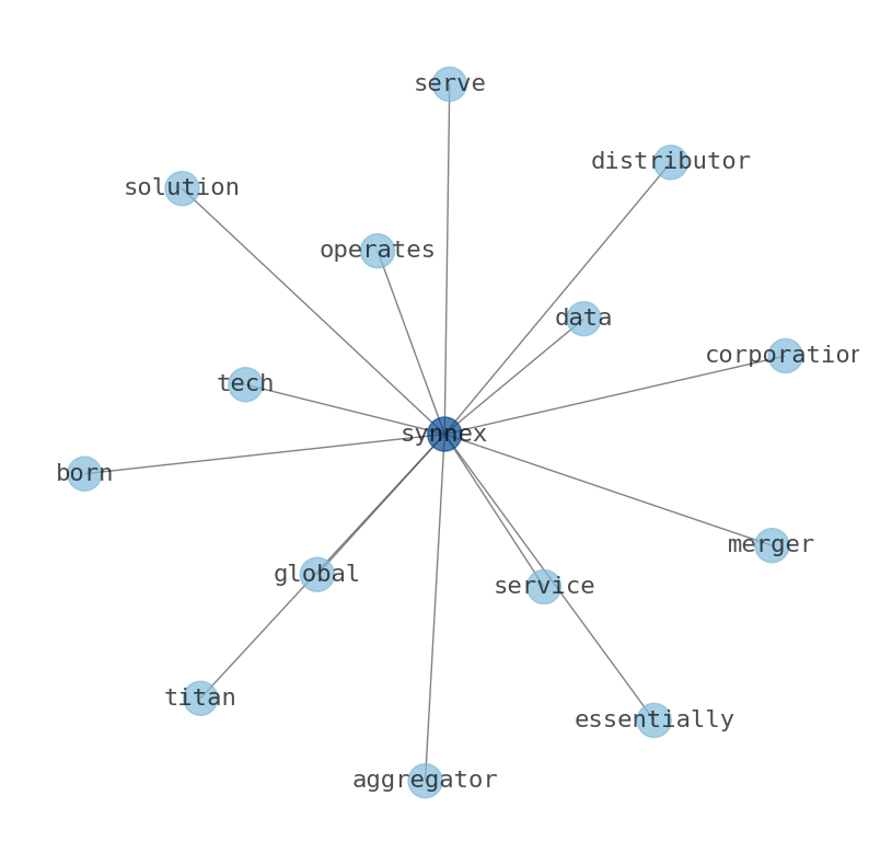 Concept map for Synnex (SNX)
